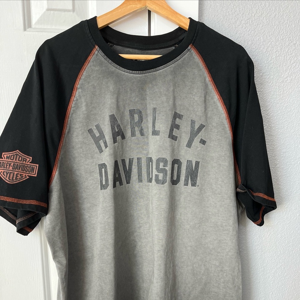 Harley Davidson Men’s Iron Bar Raglan tee Size XL